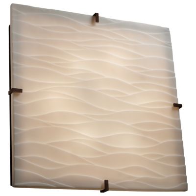 Porcelina Clips Square Ceiling/Wall Light by Justice Design Group - Starlight Lighting USA and Canada
